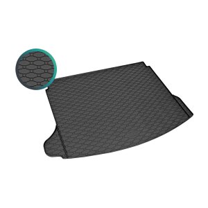 Kofferraumwanne für MAZDA 3 Schrägheck ab 2013 - schwarz, rutschfest, wasserdicht, 1,5 cm rand,
