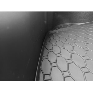 Kofferraumwanne für MAZDA 3 Schrägheck ab 2013 - schwarz, rutschfest, wasserdicht, 1,5 cm rand,