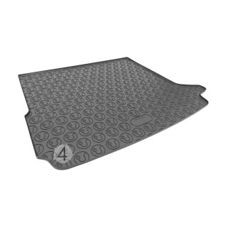Kofferraumwanne für MERCEDES EQC ab 2019 - schwarz, rutschfest, wasserdicht, 1,5 cm rand,