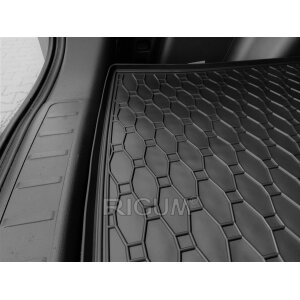 Kofferraumwanne für MITSUBISHI Eclipse Cross PHEV ab 2021 - schwarz, rutschfest, wasserdicht, 1,5 cm rand,