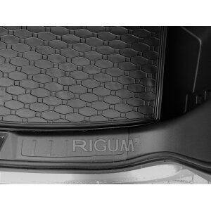 Kofferraumwanne für MITSUBISHI Eclipse Cross PHEV ab 2021 - schwarz, rutschfest, wasserdicht, 1,5 cm rand,