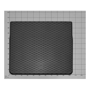 Kofferraumwanne für OPEL Astra K Sports Tourer ab 2015 bis 2022 - schwarz, rutschfest, wasserdicht, 1,5 cm rand,