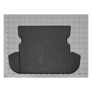 Kofferraumwanne für PEUGEOT 4007 ab 2007 | 5Sitze - schwarz, rutschfest, wasserdicht, 1,5 cm rand,