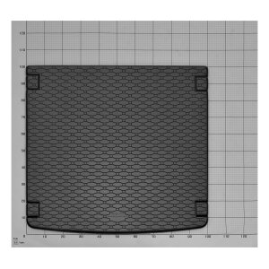 Kofferraumwanne für SEAT Exeo Kombi ab 2009 - schwarz, rutschfest, wasserdicht, 1,5 cm rand,