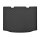 Kofferraumwanne für SEAT Mii ab 2011 - schwarz, rutschfest, wasserdicht, 1,5 cm rand,