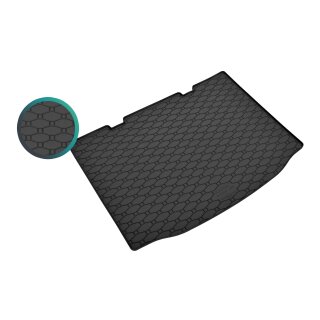 Kofferraumwanne für SKODA Citigo ab 2011 - schwarz, rutschfest, wasserdicht, 1,5 cm rand,
