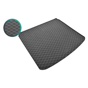 Kofferraumwanne für SKODA Enyaq ab 2021 - schwarz, rutschfest, wasserdicht, 1,5 cm rand,