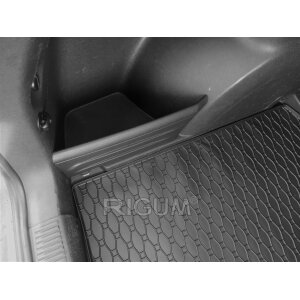 Kofferraumwanne für SKODA Fabia II Kombi ab 2007 bis 2014 - schwarz, rutschfest, wasserdicht, 1,5 cm rand,
