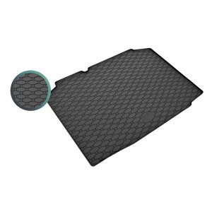 Kofferraumwanne für SKODA Fabia II Schrägheck ab 2007 bis 2014 - schwarz, rutschfest, wasserdicht, 1,5 cm rand,