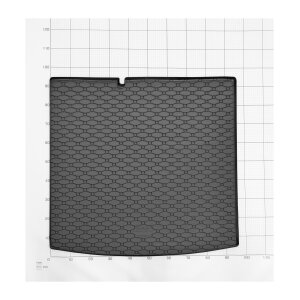Kofferraumwanne für SKODA Fabia III Kombi ab 2014 bis 2021 - schwarz, rutschfest, wasserdicht, 1,5 cm rand,