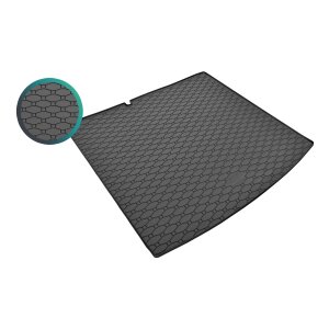 Kofferraumwanne für SKODA Fabia III Kombi ab 2014 bis 2021 - schwarz, rutschfest, wasserdicht, 1,5 cm rand,