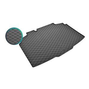 Kofferraumwanne für SKODA Fabia IV ab 2021 - schwarz, rutschfest, wasserdicht, 1,5 cm rand,