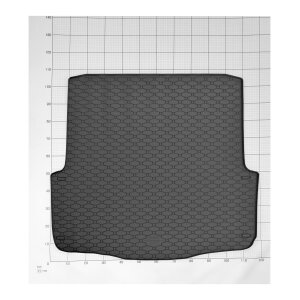 Kofferraumwanne für SKODA Octavia II Kombi ab 2005 - schwarz, rutschfest, wasserdicht, 1,5 cm rand,