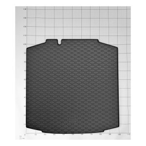Kofferraumwanne für SKODA Rapid Limousine ab 2012 - schwarz, rutschfest, wasserdicht, 1,5 cm rand,