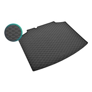 Kofferraumwanne für SKODA Scala ab 2019 - schwarz, rutschfest, wasserdicht, 1,5 cm rand,