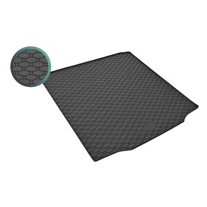 Kofferraumwanne für SKODA Superb II Stufenheck ab 2008 bis 2015 - schwarz, rutschfest, wasserdicht, 1,5 cm rand,