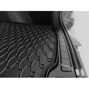 Kofferraumwanne für VOLVO XC40 ab 2018 | Recharge - schwarz, rutschfest, wasserdicht, 1,5 cm rand,