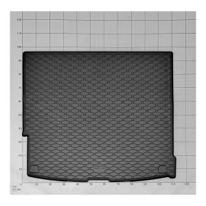Kofferraumwanne für VOLVO XC60 PHEV ab 2017 - schwarz, rutschfest, wasserdicht, 1,5 cm rand,