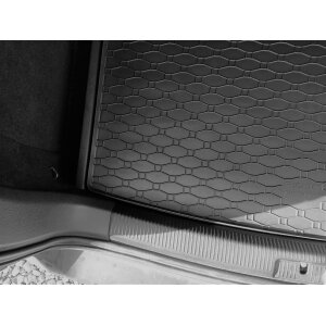 Kofferraumwanne für VW Golf VI Variant ab 2008 bis 2012 - schwarz, rutschfest, wasserdicht, 1,5 cm rand,