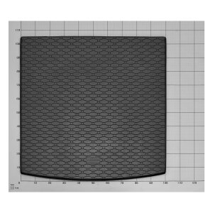 Kofferraumwanne für VW Golf VII Variant ab 2013 bis 2020 - schwarz, rutschfest, wasserdicht, 1,5 cm rand,