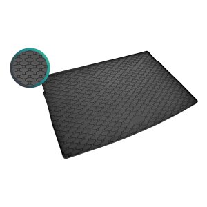 Kofferraumwanne für VW Golf VIII GTE HB ab 2020 - schwarz, rutschfest, wasserdicht, 1,5 cm rand,