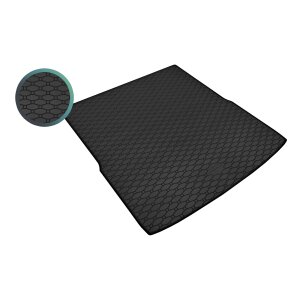 Kofferraumwanne für VW Passat B6 Variant ab 2005 bis 2011 - schwarz, rutschfest, wasserdicht, 1,5 cm rand,