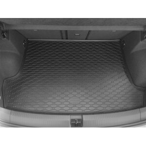 Kofferraumwanne für VW T-Roc ab 2017 - schwarz, rutschfest, wasserdicht, 1,5 cm rand,