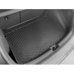 Kofferraumwanne für VW Taigo ab 2021 - schwarz, rutschfest, wasserdicht, 1,5 cm rand,