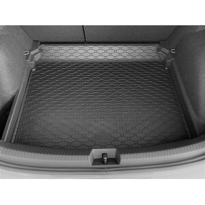 Kofferraumwanne für VW Taigo ab 2021 - schwarz, rutschfest, wasserdicht, 1,5 cm rand,