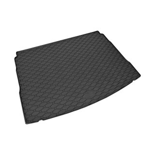 Kofferraumwanne für VW Tiguan ab 2016 bis 2024 Untere Position - schwarz, rutschfest, wasserdicht, 1,5 cm rand,