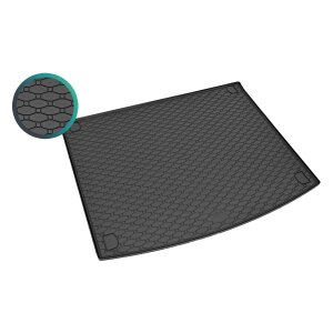 Kofferraumwanne für VW Touareg ab 2010 bis 2014 - schwarz, rutschfest, wasserdicht, 1,5 cm rand,