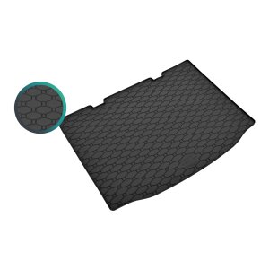 Kofferraumwanne für VW Up ab 2011 - schwarz, rutschfest, wasserdicht, 1,5 cm rand,