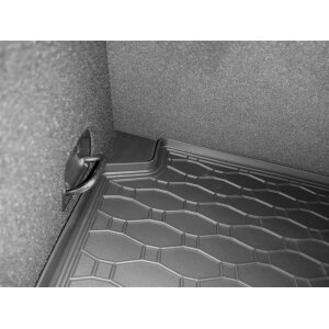 Kofferraumwanne für Audi A3 Sportback ab 2020 - obere und untere position - schwarz, rutschfest, wasserdicht, 1,5 cm rand,