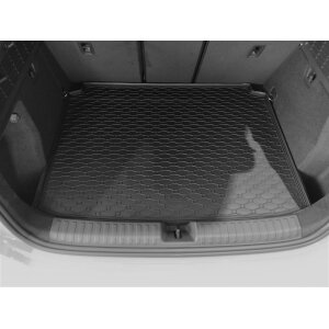 Kofferraumwanne für Audi A3 Sportback ab 2020 - obere und untere position - schwarz, rutschfest, wasserdicht, 1,5 cm rand,