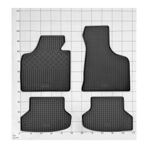 Ein Set passend für AUDI A3 8P Sportback ab 2004 bis 2012 - Gummi- und Kofferraumwanne