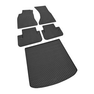 Gummifußmatten und Kofferraumwanne ein Set passend für AUDI A5 Sportback ab 2009 bis 2016