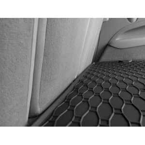 Ein Set passend für AUDI Q7 5 Sitze ab 2007 bis 2015 | 7 Sitze - 3. Reihe umgeklappt - Gummi- und Kofferraumwanne