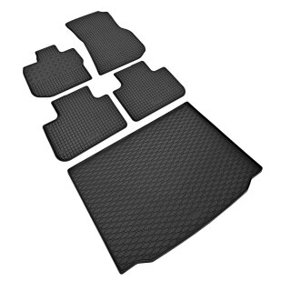 Ein Set passend für BMW X3 G01 ab 2018 - Gummi- und Kofferraumwanne