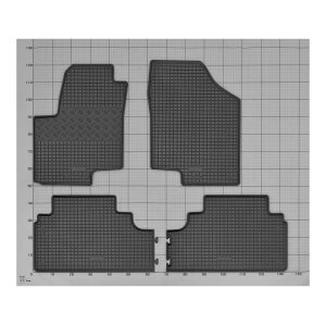 Ein Set passend für HYUNDAI ix20 ab 2010 - Gummi- und Kofferraumwanne
