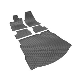 Ein Set passend für NISSAN Qashqai ab 2007 bis 2014 - Gummi- und Kofferraumwanne