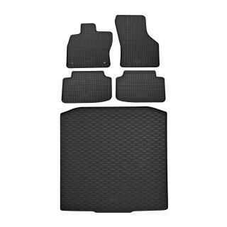 Ein Set passend für SKODA Octavia III Kombi ab 2013 - Gummi- und Kofferraumwanne