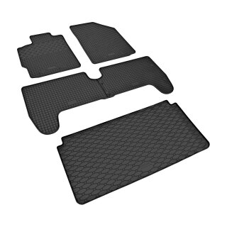 Ein Set passend für TOYOTA Yaris ab 2006 - Gummi- und Kofferraumwanne