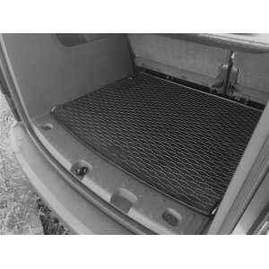 Ein Set passend für VW Caddy 5 Sitzer ab 2005 bis 2021 - Gummi- und Kofferraumwanne