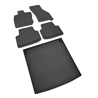 Ein Set passend für VW Golf VIII Variant e-TSI ab 2021 - Gummi- und Kofferraumwanne