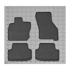 Ein Set passend für VW Golf VIII Variant e-TSI ab 2021 - Gummi- und Kofferraumwanne