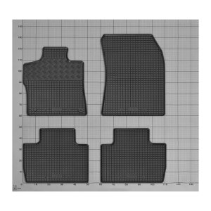 Gummimatten für PEUGEOT 408 ab 2023 - schwarz, 1,5 cm Rand