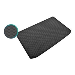 Kofferraumwanne für Renault Captur ab 2020 - schwarz, rutschfest, wasserdicht, 1,5 cm rand,