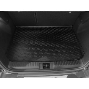Kofferraumwanne für Renault Captur ab 2020 - schwarz, rutschfest, wasserdicht, 1,5 cm rand,