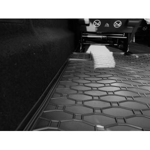 Kofferraumwanne für Mercedes Vito | 8/9 Sitze XL - schwarz, rutschfest, wasserdicht, 1,5 cm rand,