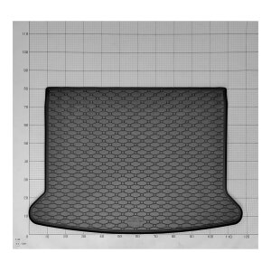 Kofferraumwanne für Mazda CX-30 ab 2019 - schwarz, rutschfest, wasserdicht, 1,5 cm rand,